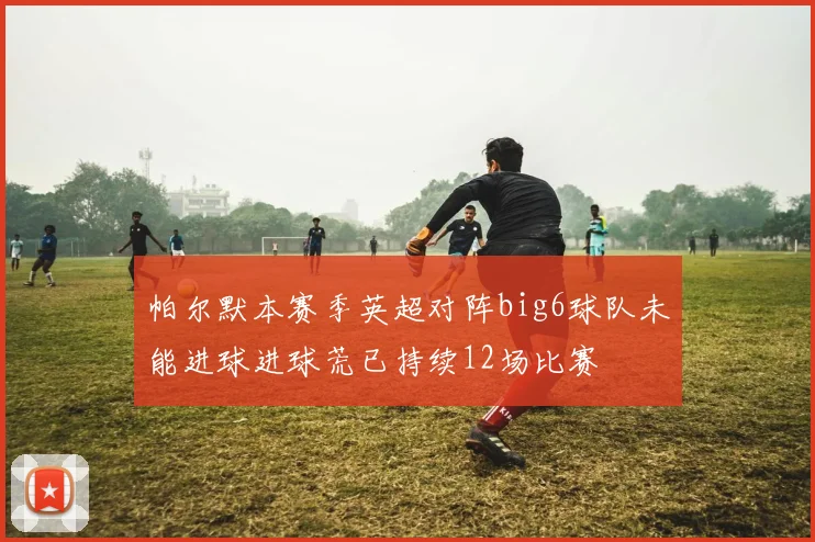 帕尔默本赛季英超对阵big6球队未能进球进球荒已持续12场比赛